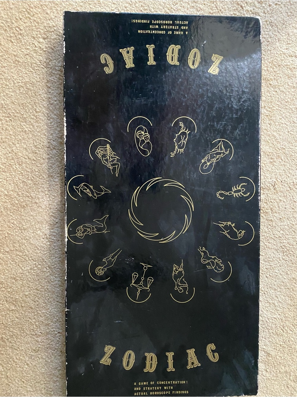 Vintage, 1970 Board Game, ZODIAC, A Game of Concentration and strategy.